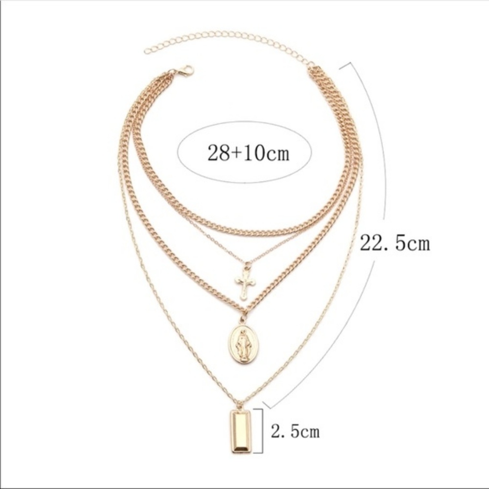 Multi-Layered Chain Necklace - Picture 6 of 6